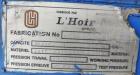 Used L'Hoir 24,000 Gallon (20k imperial gallon) 304 Vertical Stainless Steel Ta