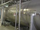 USED: Letco tank, 10,000 gallon, 304L stainless steel, horizontal. 96