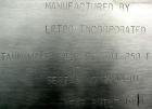 USED: Letco tank, 10,000 gallon, 304L stainless steel, horizontal. 96