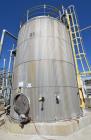 Used Lowe-Mar 15,000 Gallon, Stainless Steel, Vertical Tank.