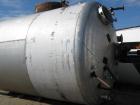 Used Master Craft, 10,000 gallons vertical T304 stainless steel tank, heated with internal pipe coil. Tank is rated for 15 psi at 250 degree F. internal. Has bank of full coil, approximately 10 turns...