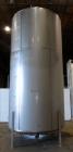 Used Mid-State Tank, 6000 Gallon, 304 Stainless Steel, Vertical.