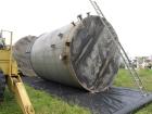 Used-12,000 Gallon Modern Welding Stainless Steel Tank.  Tank and nozzles 304 stainless steel.  12'0