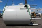 Used Mueller Tank, 5,000 Gallon, 304 Stainless Steel. Approximate 108” Diameter x approximate 125” straight side, dished top and bottom. 20 Cubic feet partial section of sidewall dimple jacket, cooli...