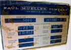 Used Mueller Tank, 5,000 Gallon, 304 Stainless Steel. Approximate 108” Diameter x approximate 125” straight side, dished top and bottom. 20 Cubic feet partial section of sidewall dimple jacket, cooli...