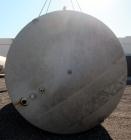 Used Mueller Silo Storage Tank, 10,000 Gallon, Model SVW, Stainless Steel. 120” Diameter x approximate 220” straight side, dished top, sloped bottom. (0.759) Cubic feet of sidewall dimple jacket, coo...