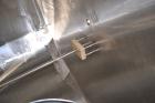 Used Mueller Tank, 5,000 Gallon, 304 Stainless Steel. Approximate 108” Diameter x approximate 125” straight side, dished top and bottom. Partial section of sidewall dimple jacket, no rating. Off cent...