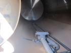Used Mueller 16,000 Gallon Stainless Steel Horizontal Storage Tank. Approximately 10'6