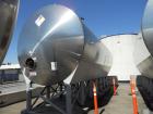 Used Mueller 16,000 Gallon Stainless Steel Horizontal Storage Tank. Approximately 10'6