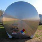 Used Mueller 16,000 Gallon Stainless Steel Horizontal Storage Tank. Approximately 10'6