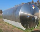 Used Mueller 16,000 Gallon Stainless Steel Horizontal Storage Tank. Approximately 10'6