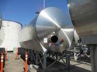 Used Mueller 16,000 Gallon Stainless Steel Horizontal Storage Tank. Approximately 10'6