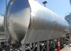 Used Mueller 16,000 Gallon Stainless Steel Horizontal Storage Tank. Approximately 10'6