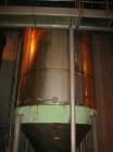 Used-Approximately 5,000 gallon stainless steel tank.9' Diameter x 10'6