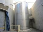 Used-Approximately 20,000 gallon vertical stainless steel storage tank.13' Diameter x 20' straight side.20