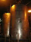 Used-Approximately 8,800 gallon stainless steel storage tank.10' Diameter x 15' straight side.With slight cone top, 8