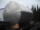 Used-14,000 Gallon Stainless Steel, Vertical Mixing Tank, Bottom Side Agitator, 23'L x 11'11