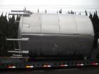 Used-14,000 Gallon Stainless Steel, Vertical Mixing Tank, Bottom Side Agitator, 23'L x 11'11