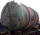 Used- Tank, 6000 Gallon, 317 Stainless Steel, Horizontal. Approximately 9' diameter x 12' long, dished ends. Top entering Li...