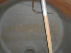 Used Tank, 6000 Gallon, 317 Stainless Steel, Horizontal. Approximately 9' diameter x 12' long, dished ends. Top entering Lightnin agitator, model 118-REC-3.2, ratio 17.40 to 1, output 100/50 rpm. 2