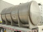Used Florida Tank and Container Pressure Tank, 6000 gallon, 316L stainless steel, horizontal. 96