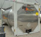Used Sunshine Stainless Tank & Equipment Intermodal Transport Tank, 6205 gallon, 316 stainless steel, IMO Type 1. Transports both hazardous and nonhazardous liquids and solids. IM101- CTC Impact Appr...
