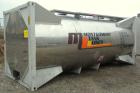 Used Sunshine Stainless Tank & Equipment Intermodal Transport Tank, 6205 gallon, 316 stainless steel, IMO Type 1. Transports both hazardous and nonhazardous liquids and solids. IM101- CTC Impact Appr...