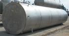 Used Tank, Approximately 5,000 Gallon / 19,220 Liter, 304 Stainless Steel, Vertical. 72