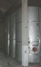 Used-Cubical Tank, Stainless Steel 316Ti (1.4571),  26,425 Gallons (100,000 Liters), split into two chambers at 13,212 gallo...