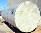 Used Tank, 5,700 Gallon, 304 Stainless Steel, Vertical.  Approximately 90’’ diameter x 210’’ straight side.  Coned top, flat bottom.  Openings: top (2) 3’’, 10’’, 4-1/2’’ NPT; side 3’’, 19’’ manway, ...