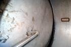 Used Tank, 5,700 Gallon, 304 Stainless Steel, Vertical.  Approximately 90’’ diameter x 210’’ straight side.  Coned top, flat bottom.  Openings: top (2) 3’’, 10’’, 4-1/2’’ NPT; side 3’’, 19’’ manway, ...