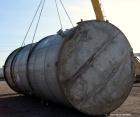 Used Tank, 17,700 Gallon, 316 Stainless Steel, Vertical. Approximate 126” diameter x 328” straight side, cone top, flat bottom. Openings top (3) 2”, (2) 3”, 4”, 6”, 12”, 16”, 18” man way with cover. ...