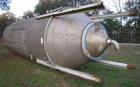 Used Tank, Approximate 16,000 Gallon Stainless Steel, Vertical. Approximate 120