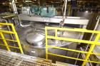 Used Northland Stainless Tank, Approximate 8000 Gallon, 316 Stainless Steel, Vertical. Approximate 126” diameter x 144” straight side, dished top & bottom. Stainless steel agitator bridge with a Ligh...