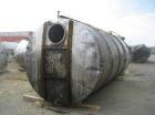 Used-Omni Fab Tank, 5,000 Gallons, Stainless Steel, Vertical. Approximately 84