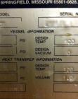 Used Paul Mueller 12,000 Gallon, White Wine Fermenting Tank, Stainless Steel, Vertical. Model DF, Slope top and bottom. 140 “ O.D. x 208-1/4” high. (2) Bands of dimple jacket on sides rated at 200 ps...