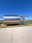Used Mueller Stainless Steel Tank | Approx. 10,000 Gallon | Dish Top | Cone Bottom | 25' Height