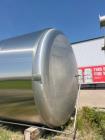 Used Mueller Stainless Steel Tank | Approx. 10,000 Gallon | Dish Top | Cone Bottom | 25' Height