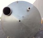 Used Perma-San Tank, 5000 Gallon, 316 Stainless Steel, Vertical. 108” Diameter x 130” straight side, cone top, flat bottom. 20” Diameter top man way with cover. 3” Diameter Tri Clamp Center Top Inlet...