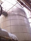 Used- Precision Stainless Steel Vertical Storage Tank, Approximately 10,000 Gallons. 316L stainless steel . 10’ diameter x 1...