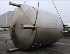 Used- Precision Stainless Mixing Tank, 10,000 Gallon, 316L Stainless Steel, Vertical. Approximate 144