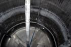 Used- Precision Stainless Mixing Tank, 10,000 Gallon, 316L Stainless Steel, Vertical. Approximate 144