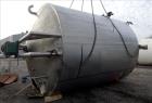 Used Precision Stainless Mixing Tank, 12,000 Gallon, 316L Stainless Steel, Vertical. Approximate 144