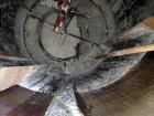 Used Precision Stainless Mixing Tank, 12,000 Gallon, 316L Stainless Steel, Vertical. Approximate 144