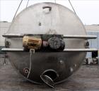 Used Precision Stainless Mixing Tank, 12,000 Gallon, 316L Stainless Steel, Vertical. Approximate 144
