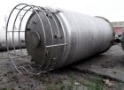 Used Robert Mitchell Pressure Tank, 10,000 Gallon, 316L Stainless Steel, Vertical. Approximate 120