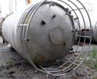 Used Robert Mitchell Pressure Tank, 10,000 Gallon, 316L Stainless Steel, Vertical. Approximate 120
