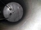Used Robert Mitchell Pressure Tank, 10,000 Gallon, 316L Stainless Steel, Vertical. Approximate 120