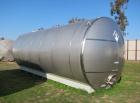 Used- Santa Rosa Approximately 17,000 Gallon Stainless Steel Horizontal Storage Tank. Approximately 10'6