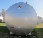 Used- Santa Rosa Approximately 17,000 Gallon Stainless Steel Horizontal Storage Tank. Approximately 10'6